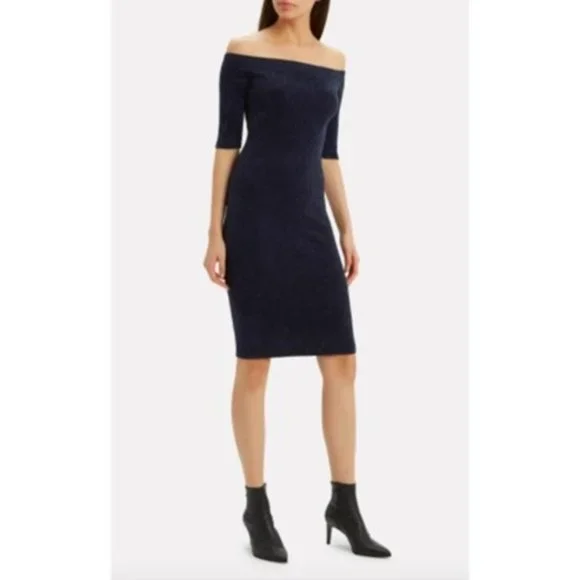 satin dress off the shoulder AUDREY Off-Shoulder A-line Satin Gown